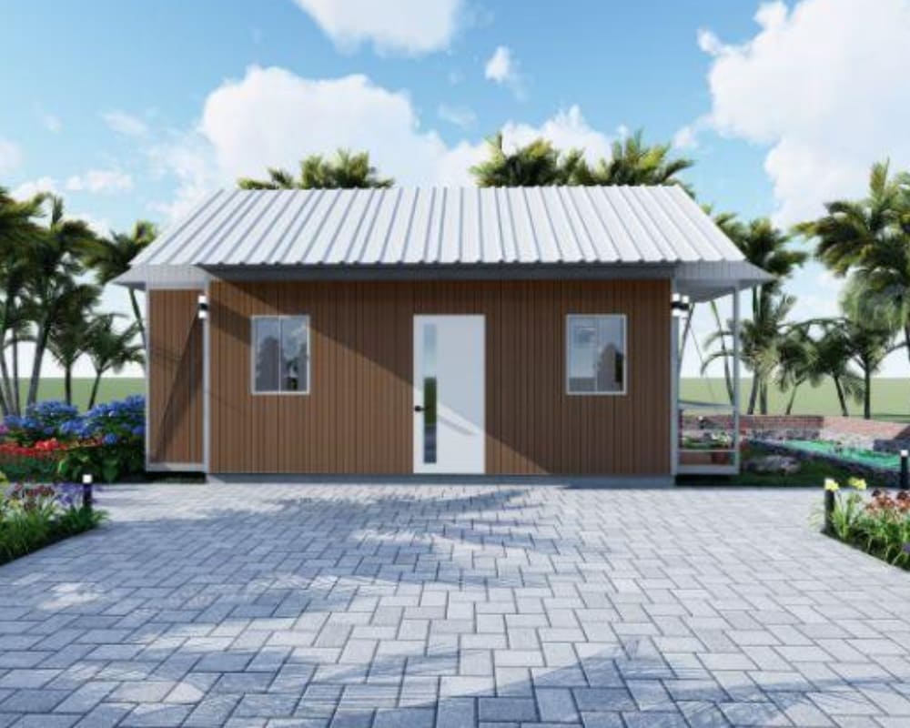 Kết cấu nhà lắp ghép 18m2 đơn giản, dễ thi công