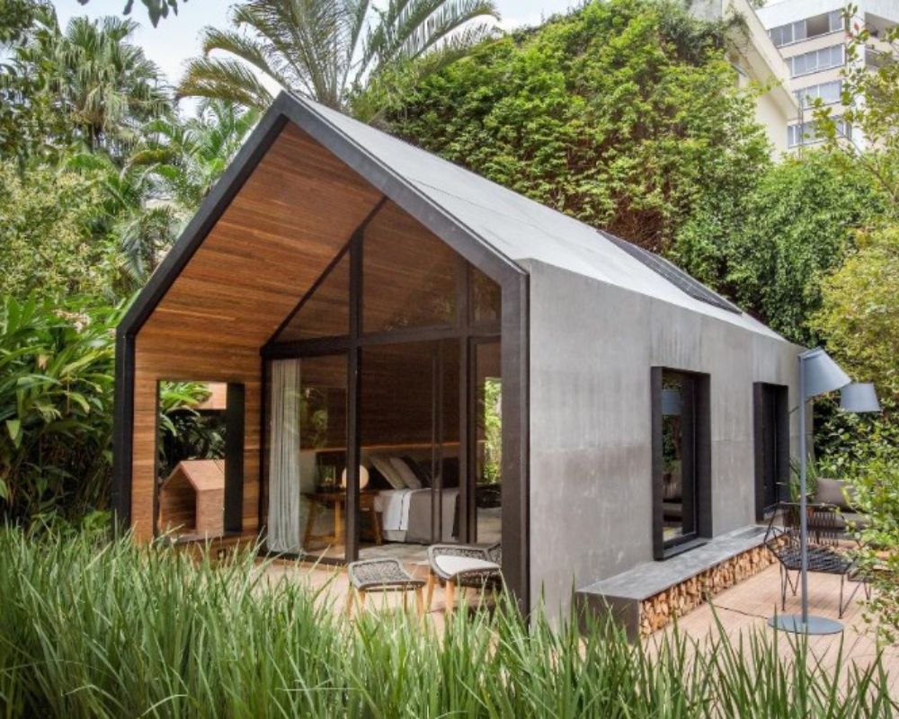 Nhà lắp ghép 50m2 hiện đại, tiện nghi