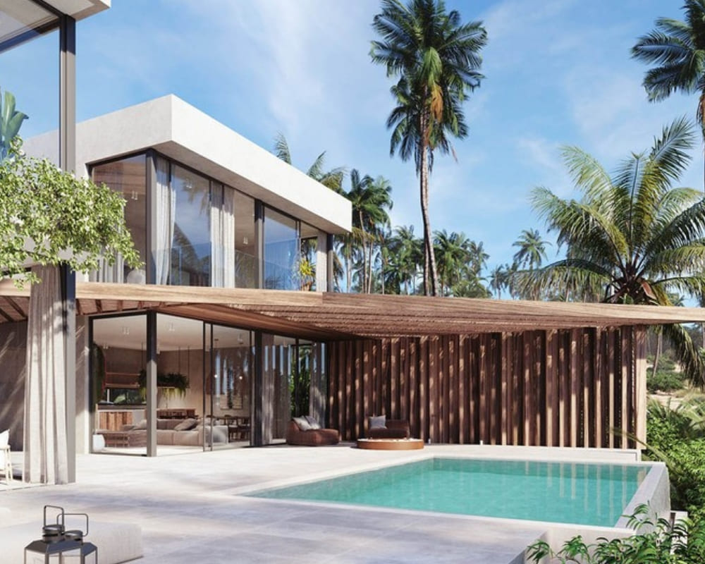 Mẫu nhà lắp ráp diện tích 60m2 với 4 phòng ngủ 