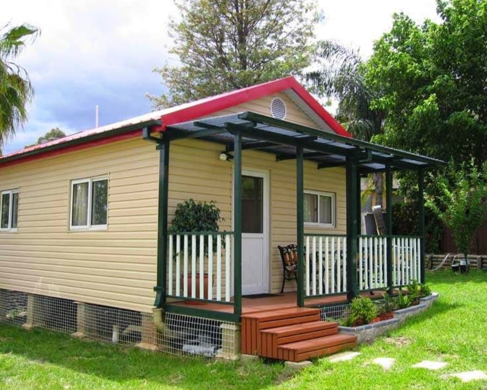 Nhà lắp ghép 1 tầng diện tích 60m2 thiết kế hiện đại