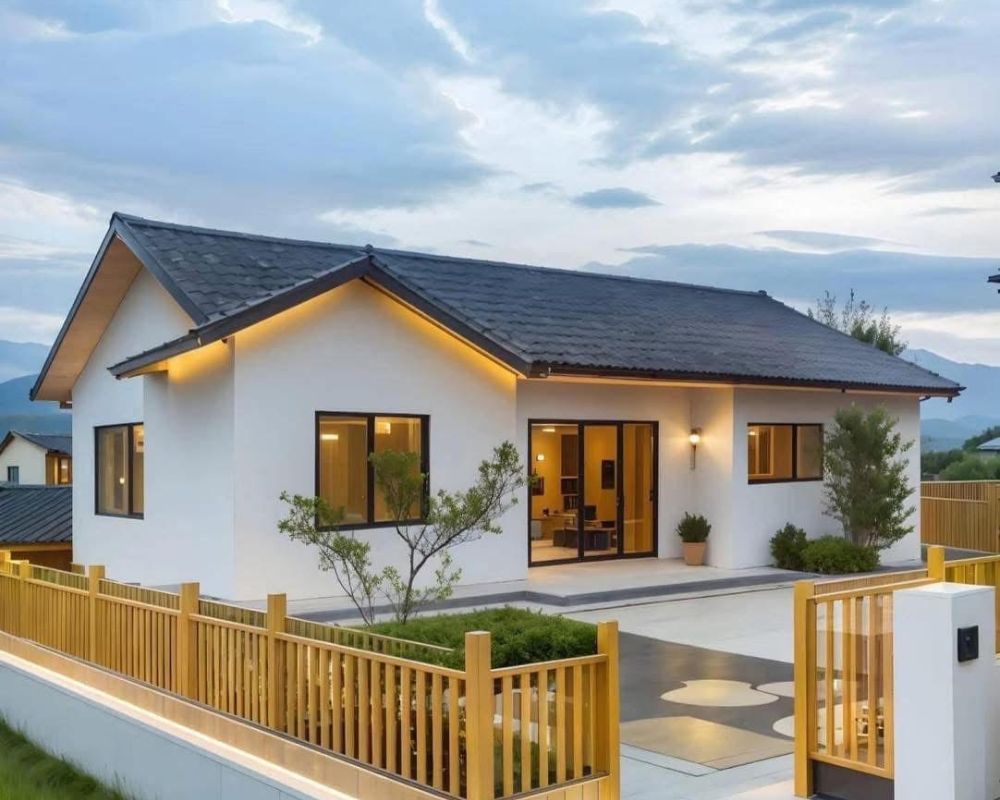 Thi công nhà lắp ghép 70m2 đẹp