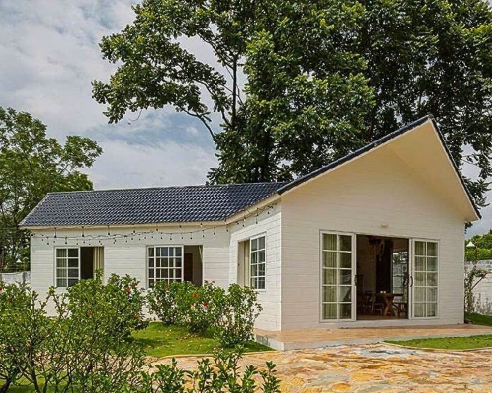 Nhà lắp ghép với diện tích 70m2 dạng nhà ở cấp 4 hiện đại