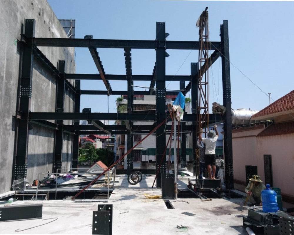 Kết cấu chi phí khi thi công nhà lắp ghép ở sân thượng