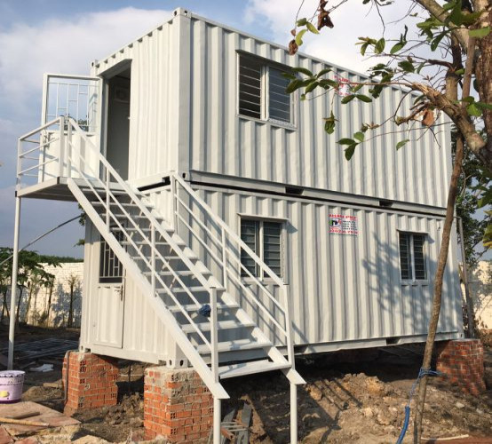 Mẫu nhà container 40 feet 2 tầng thiết kế đẹp, tối ưu không gian