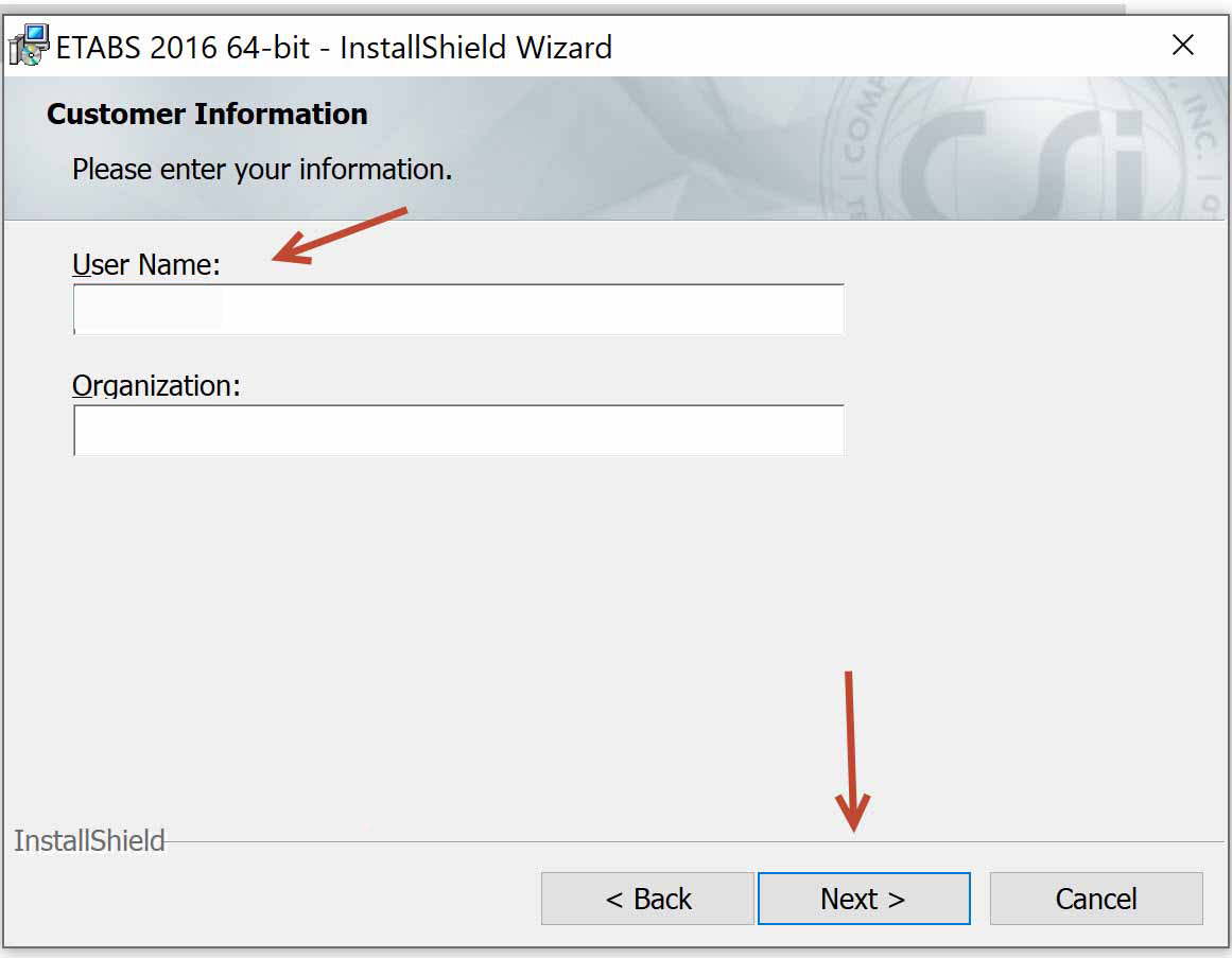 Bạn nhập đầy đủ các thông tin về User Name và Organization