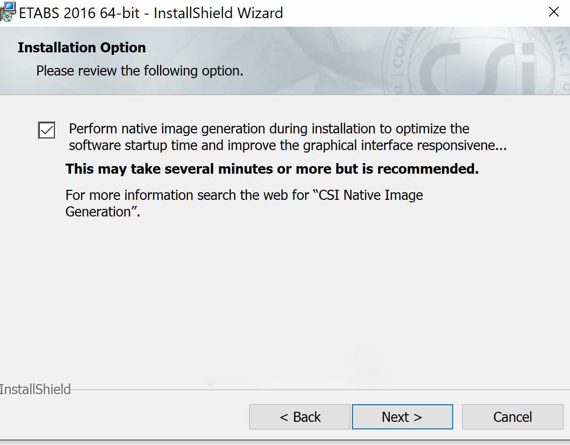Nhấn Next để tiếp tục cài đặt ETABS 23.1