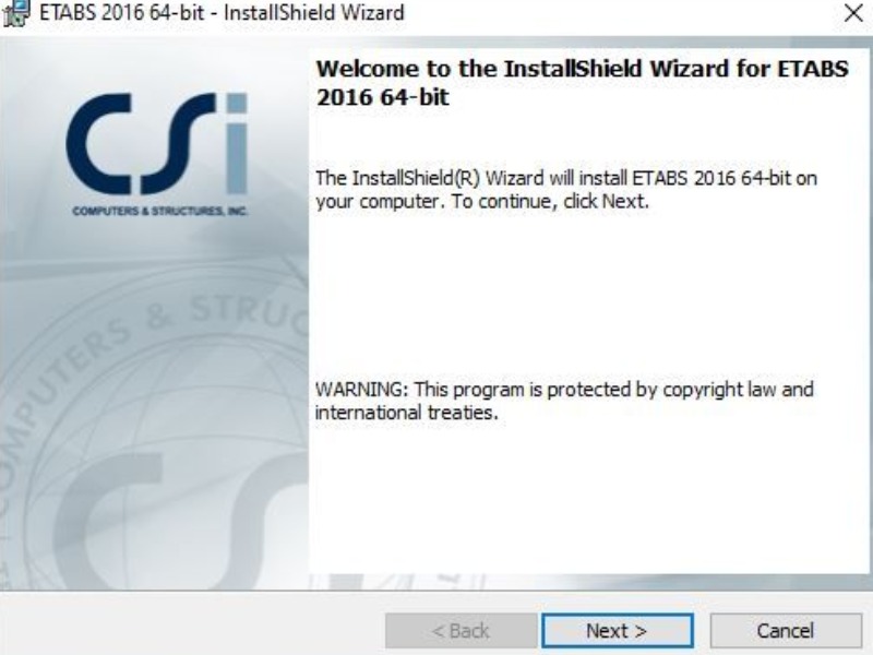 Chạy file cài đặt ETABS 2016