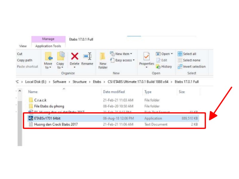 Chạy file cài đặt ETABS 2017