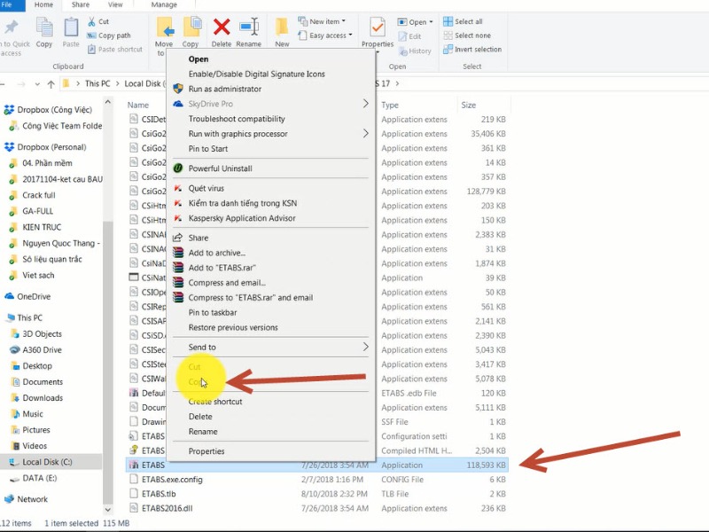 Sao lưu file hệ thống vào ổ đĩa