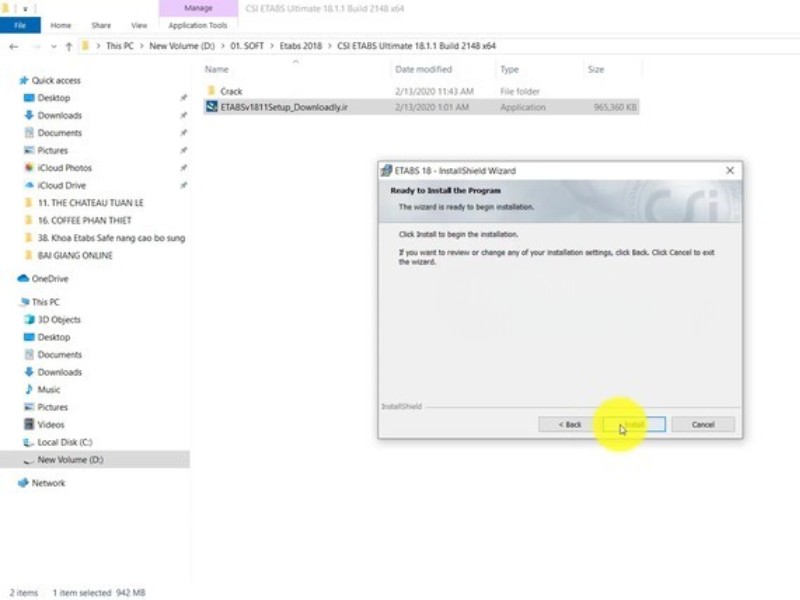 Chọn vào Install để triển khai phần mềm vào hệ thống