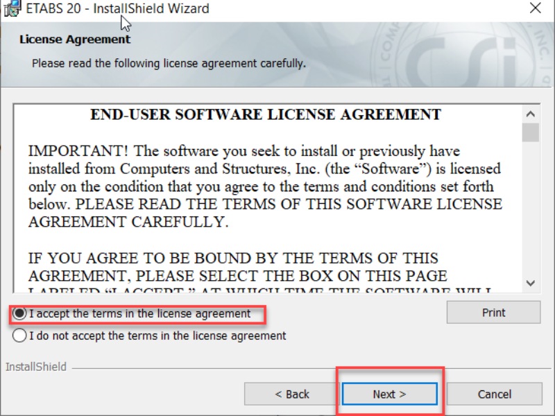 Đồng ý các điều khoản sử dụng rồi nhấn NEXT