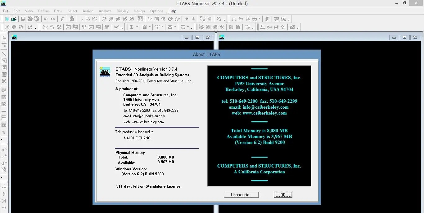 Hoàn tất quá trình download ETABS 9.7.4