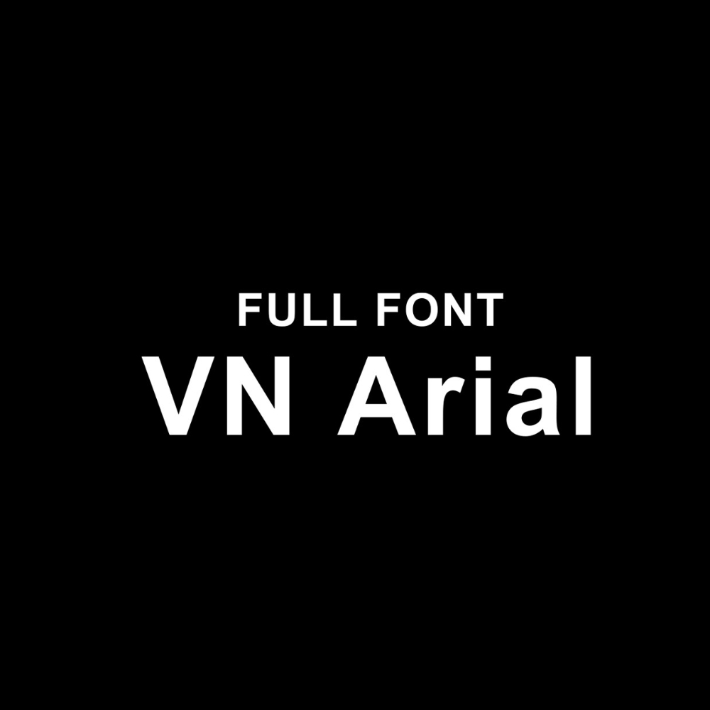 Font Arial chuyên nghiệp 03