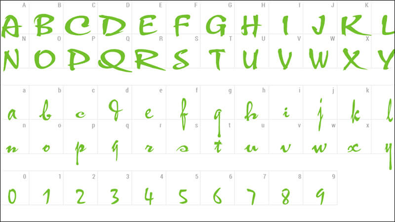Font chữ thư pháp đẹp 01