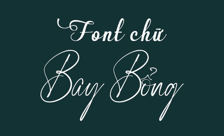 Font bay bổng nghệ thuật 01