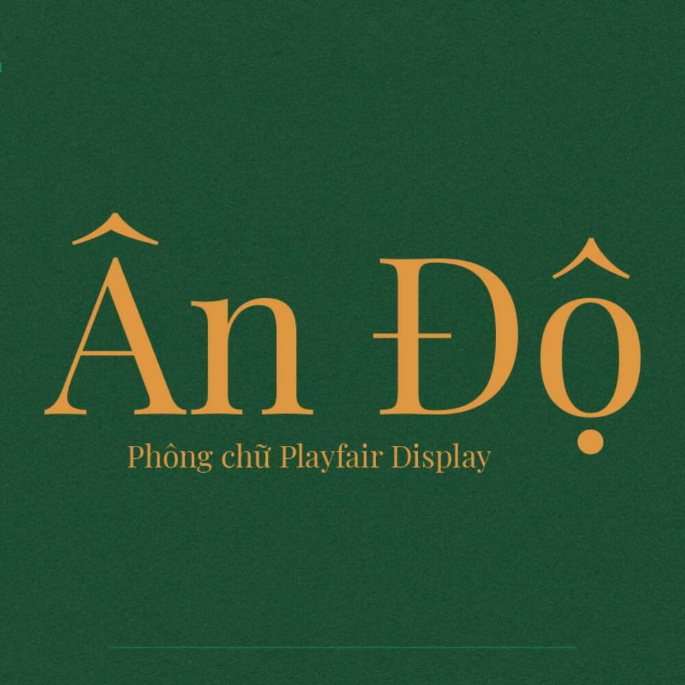 Font chữ Playfair Display Việt hóa đẹp 01