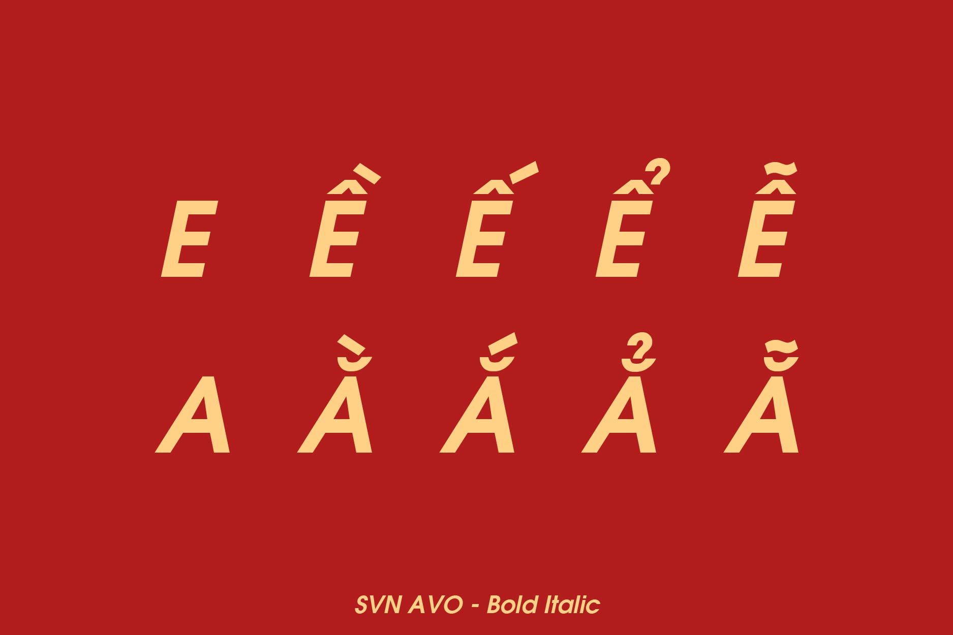 SVN Avo font hiện đại 01