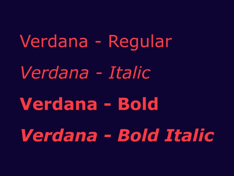 Font Verdana đẹp 03