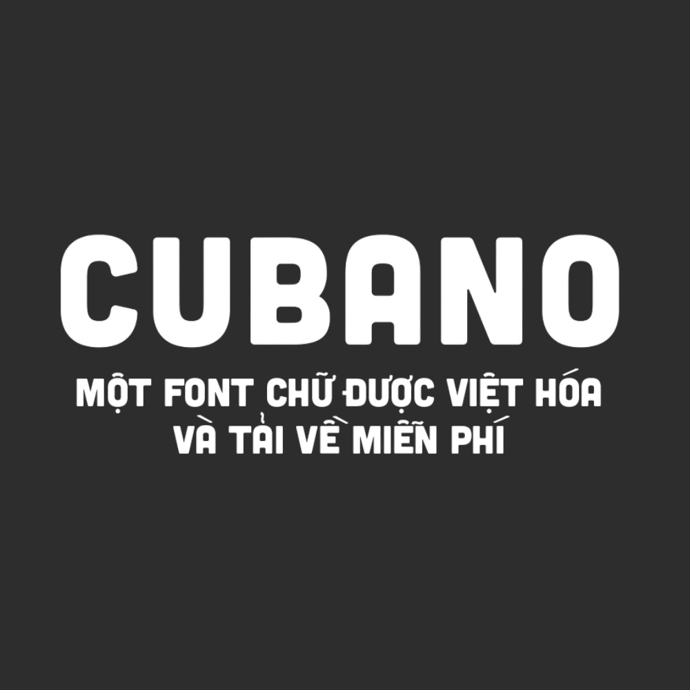 Font Cubano đẹp 02