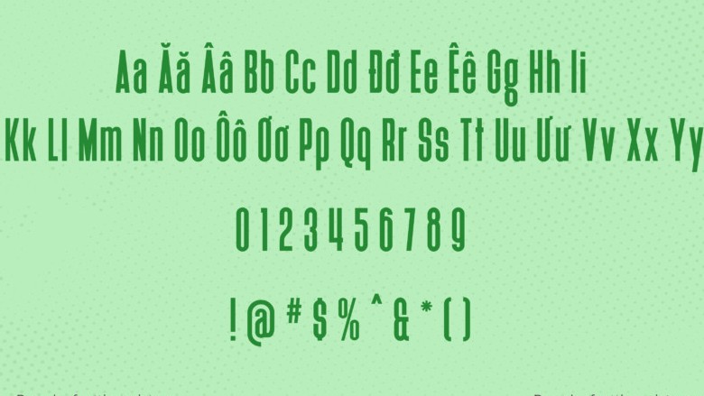 Font SVN Heathergreen Việt hóa đẹp 02