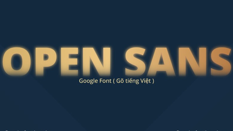 Font Open Sans Việt hóa đẹp 02