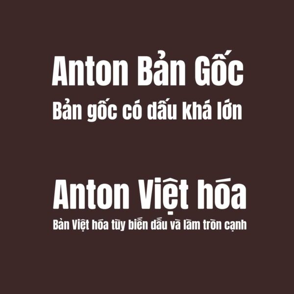 Phông chữ Anton hiện đại 03