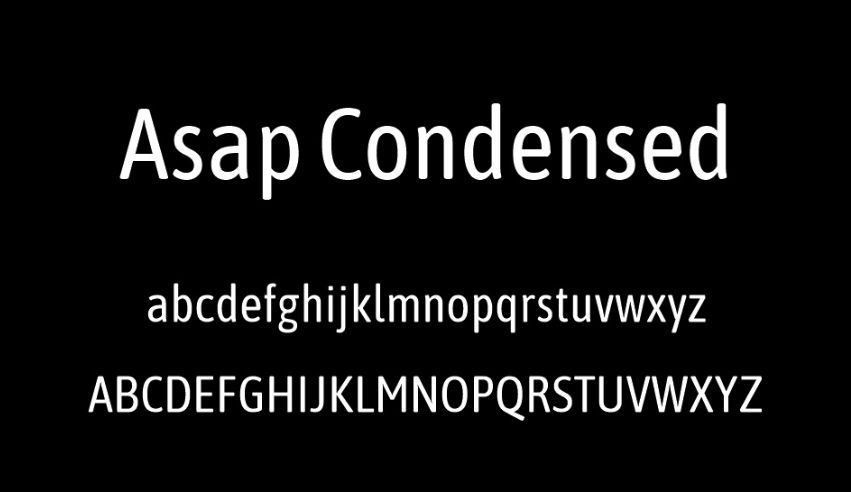 Font Asap đẹp 01