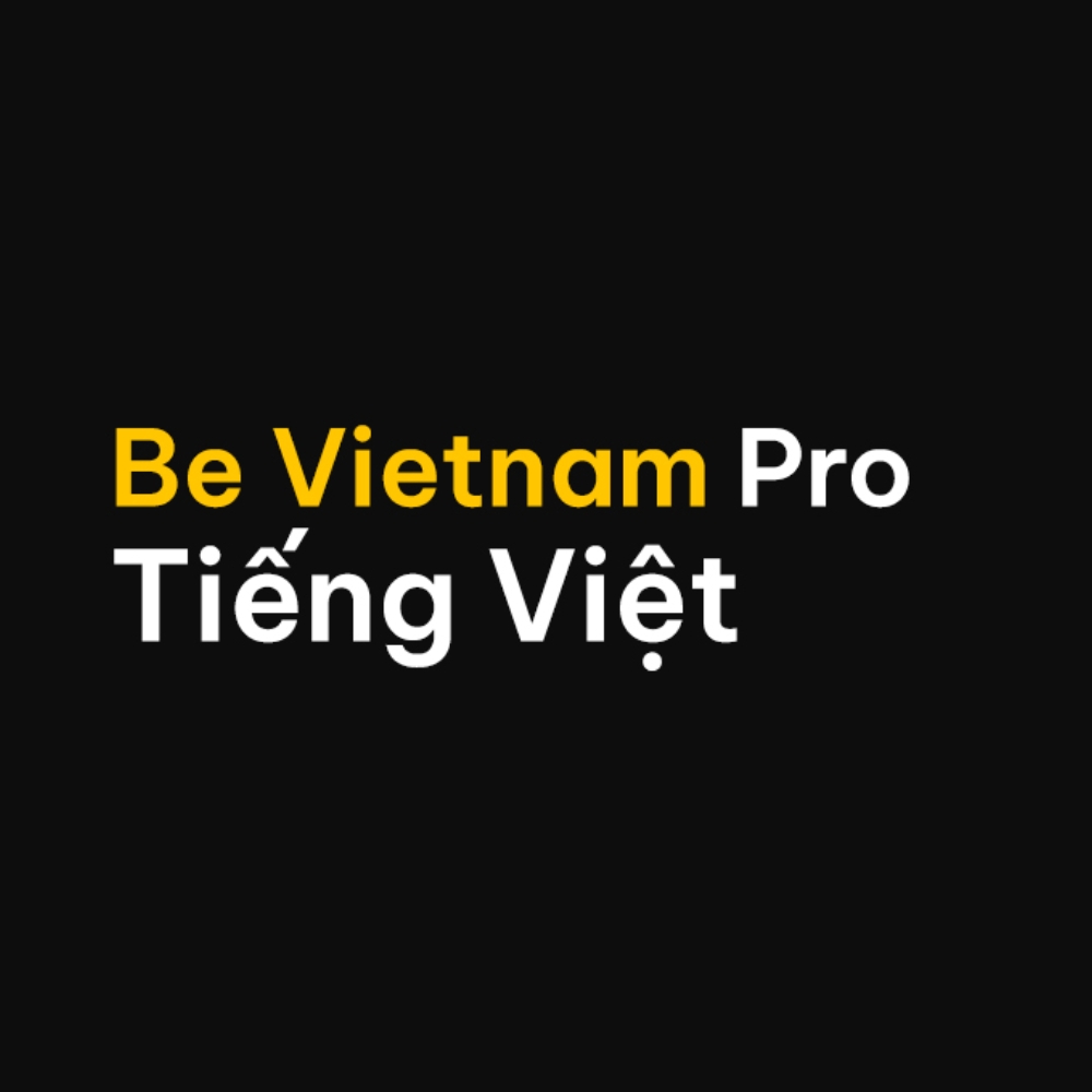 Font Be Vietnam Pro tiếng Việt 01