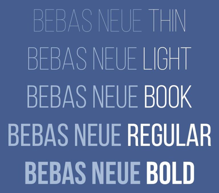 Bebas Neue font Việt hóa hiện đại 01