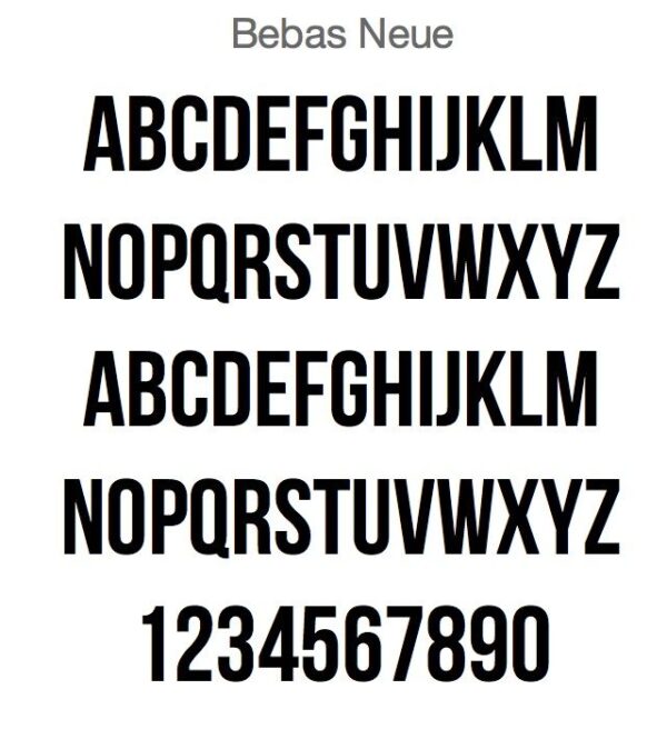 Bebas Neue font Việt hóa hiện đại 04
