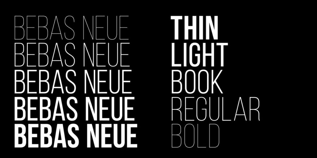 Bebas Neue font Việt hóa hiện đại 02
