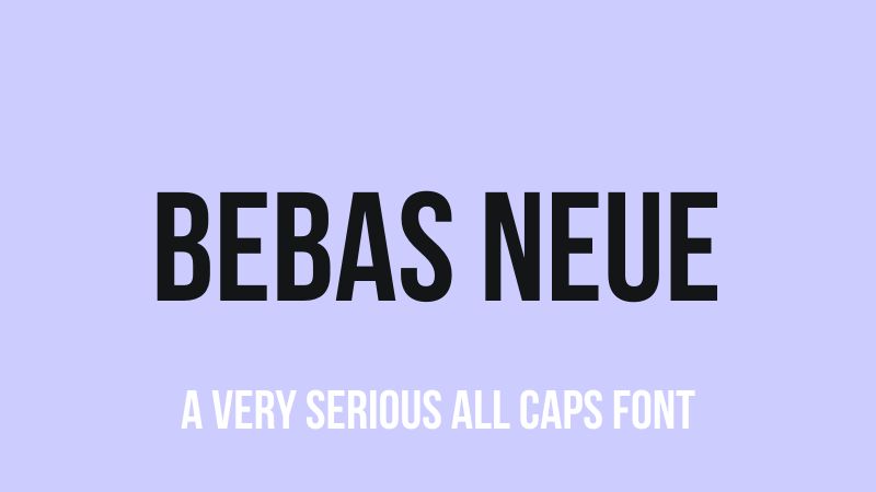 Bebas Neue font Việt hóa hiện đại 03