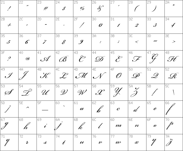 Font Bickham Script Pro Việt hóa đẹp 03