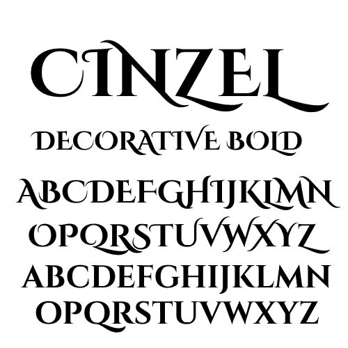 Cinzel font Việt hóa đẹp 01