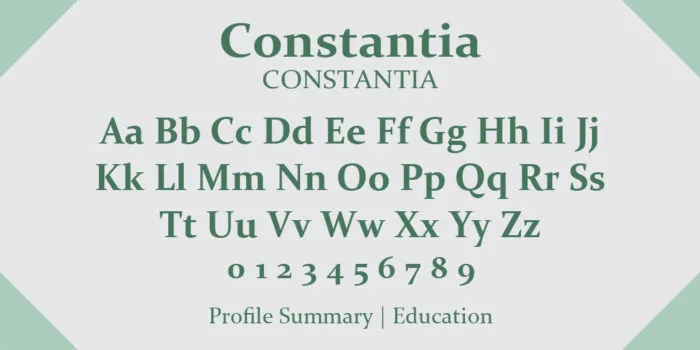 Font Constantia đẹp 01
