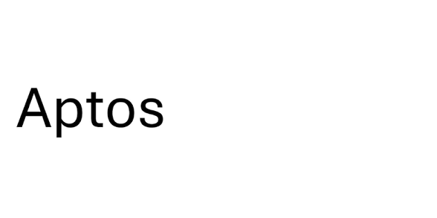 Font Aptos hiện đại 02