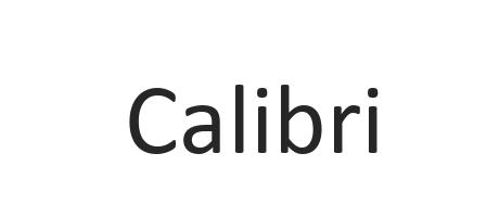 Font Calibri đẹp 01