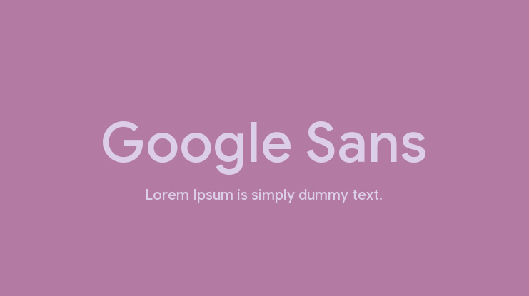 Font Google Sans phổ biến 01