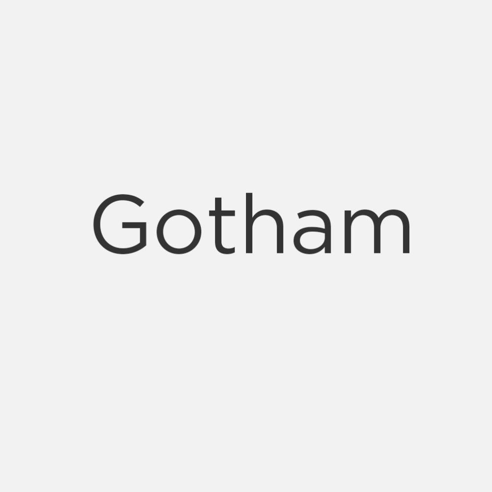 Font Gotham hình học 01