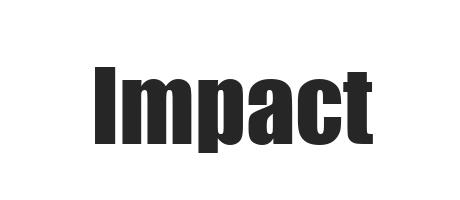 Font Impact mạnh mẽ 01