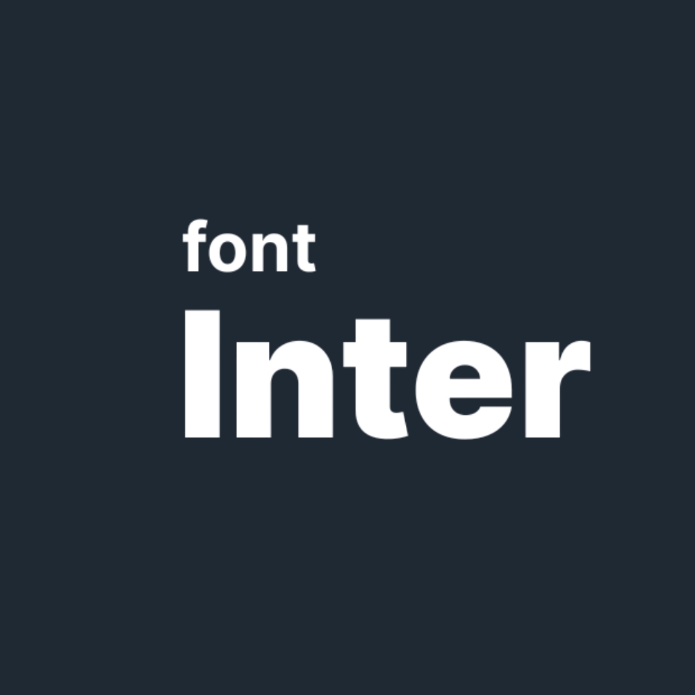 Font Inter rõ nét 01