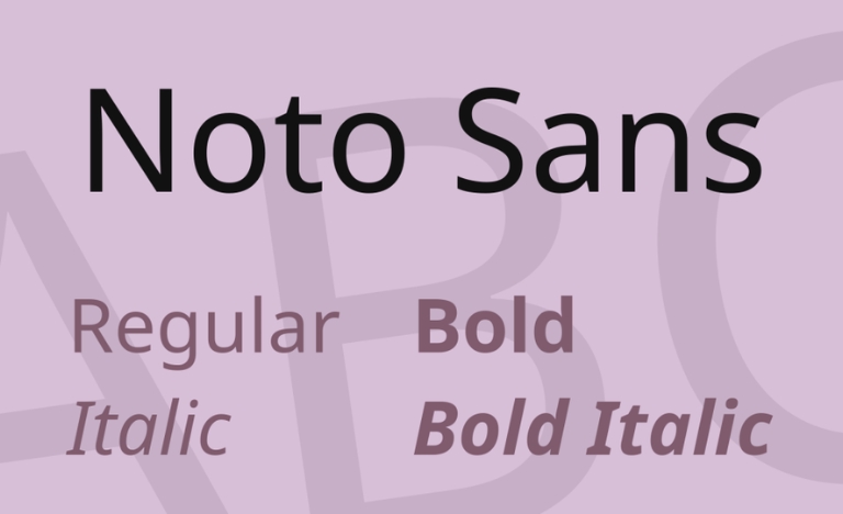 Font Noto Sans đẹp 01