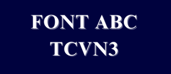 Font TCVN3 chuẩn 02