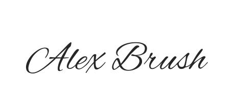 Font Alex Brush đẹp 02