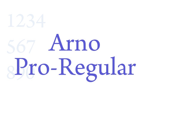 Font Arno Pro đẹp 02