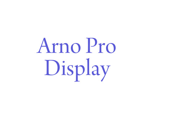 Font Arno Pro đẹp 01