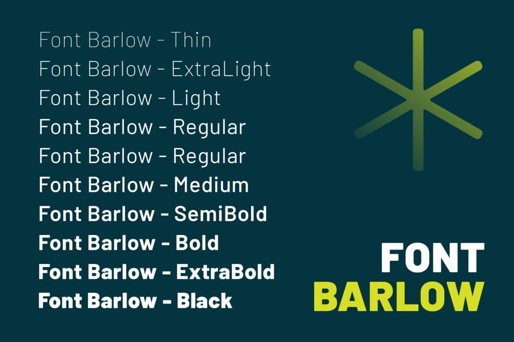 Font Barlow bold Việt hóa hiện đại 01