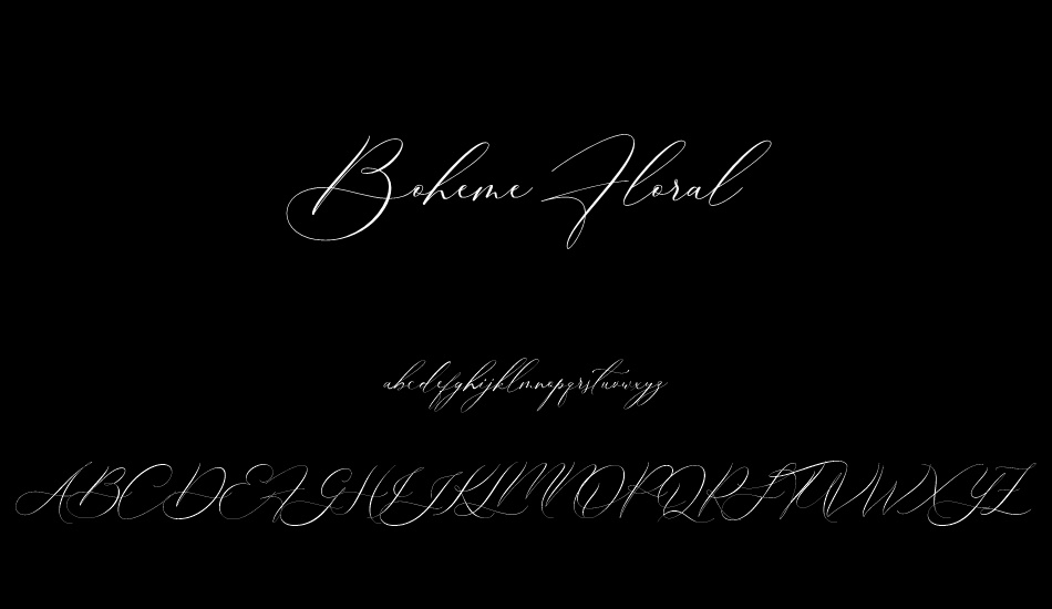 Font Boheme Floral Việt hóa đẹp 02