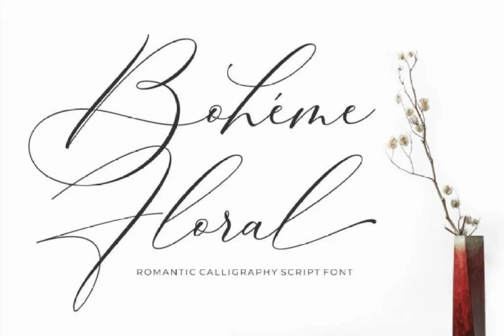 Font Boheme Floral Việt hóa đẹp 03