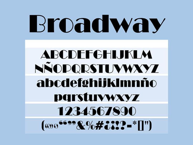Font Broadway đẹp 01